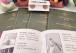 Plush birds with Downtown Bird Guide Books and binoculars - hummingbird, bluebird, Blue jay, and robin