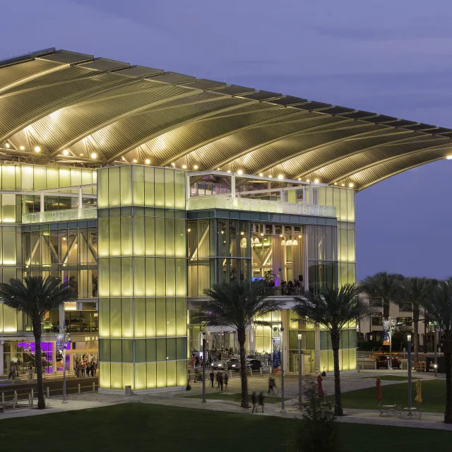 Dr. Phillips Center for the Performing Arts exterior and plaza