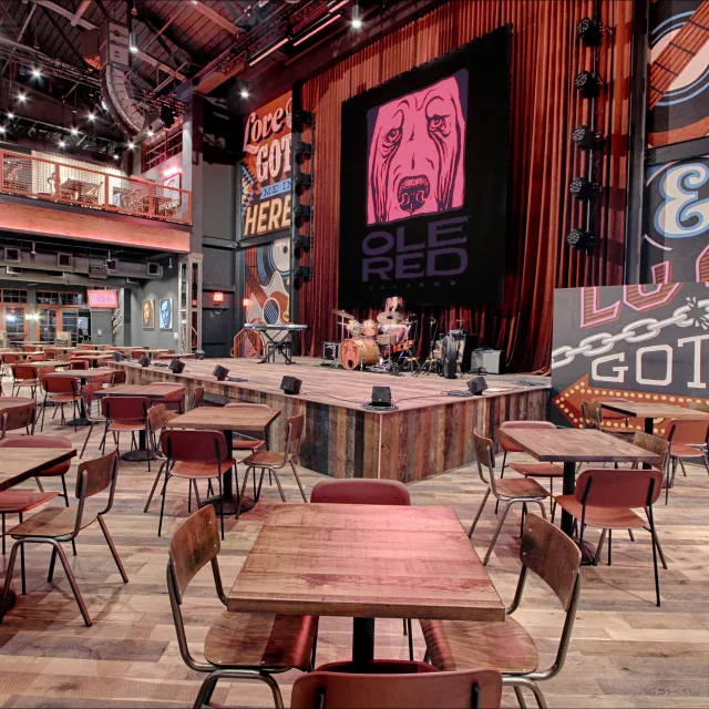 Ole Red stage on first floor