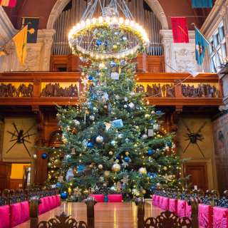 Banquet Hall Tree Christmas at Biltmore Estate 2017