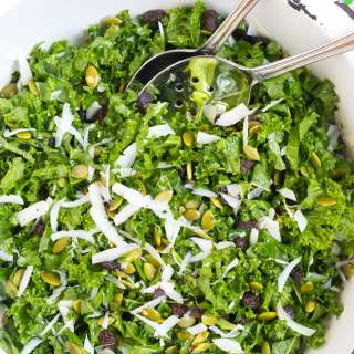 Manchego Kale Salad #Recipe | ExploreAsheville.com