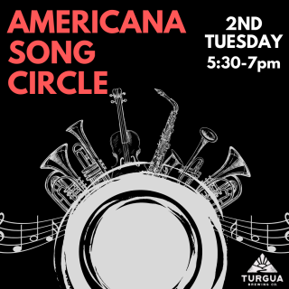 2nd Tuesday Open Jam: Americana Song Circle at Turgua Brewing