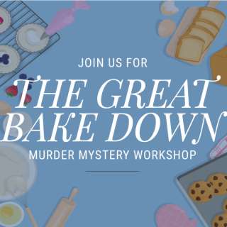 Board & Brush The Great Bake Down Murder Mystery DIY Time Crunch Workshop