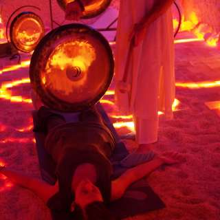 Gong Meditation in our Himalayan Salt Cave at The Salt Spa of Asheville
