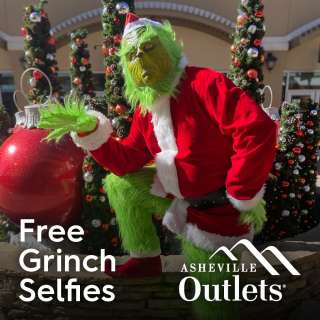 Photos with The Grinch at Asheville Outlets