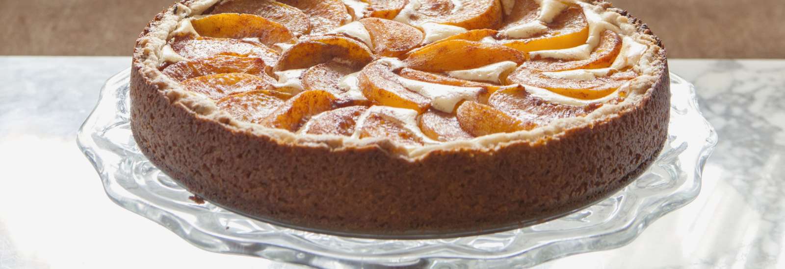 Peach Bavarian Torte #Recipe | ExploreAsheville.com