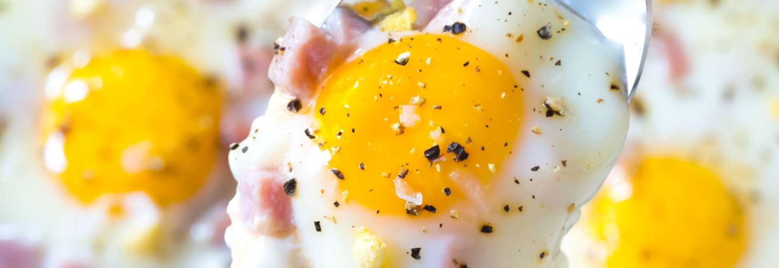 Baked Eggs with Country Ham #Recipe | ExploreAsheville.com