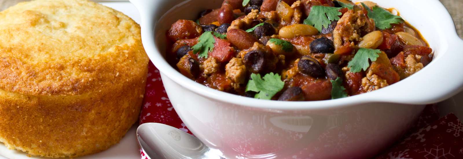 Three Bean Turkey Chipotle Chili #Recipe | ExploreAsheville.com