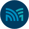 Visit Manitowoc Badge Navy and Blue