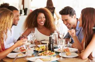 People Enjoying a Meal at an Elizabeth NJ Restaurant