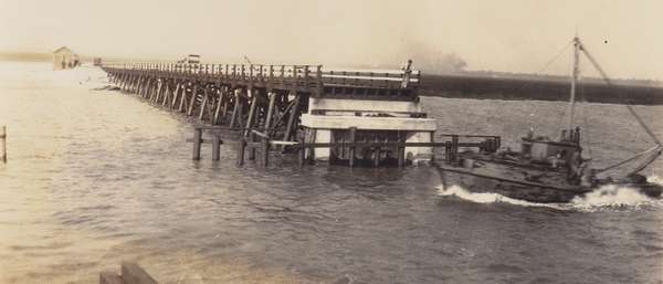 Construction of Torras Causeway