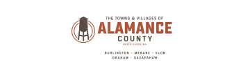 Alamance County Logo with towns listed.