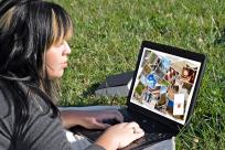 Online Tourism Using Laptop