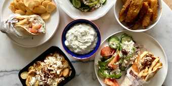 Greek food from Messini Authentic Gyros