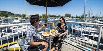 Bluffers Restaurant Patio in Scarborough