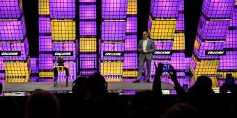 Robert Playter, CEO, Boston Dynamics, on Centre Stage during day one of Collision 2022 at Enercare Centre in Toronto, Canada.