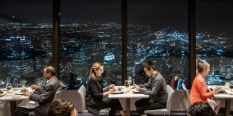 The 360 restaurant at the CN Tower