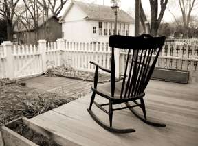Old Cowtown Porch and Rocking Chair