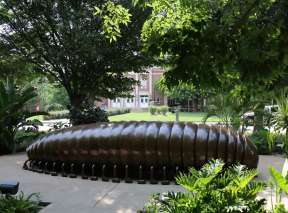Millipede Sculpture by Tom Otterness at Wichita State University