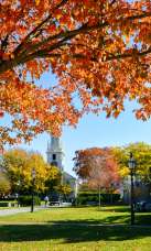 Newport Fall Foliage At Queen Anne Square In Rhode Island