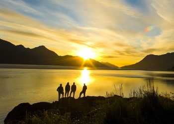 RV travel on Turnagain Arm near Anchorage, Alaska