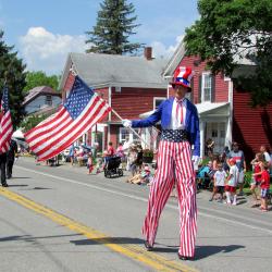 Cooperstown July 4th parade, Uncle Sam