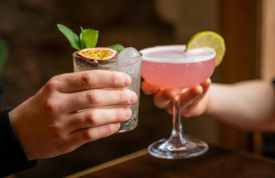 Cocktails at No. 4 Clifton Village in Bristol - credit Evoke Pictures