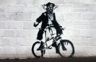 Pirate street art in Bristol - credit Show of Strength Theatre Walks