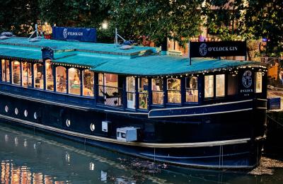 Glassboat at night - credit 6 O'Clock Gin
