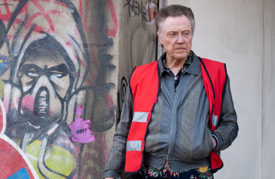 Christopher Walken in season 1 of The Outlaws (2021) at Sea Mills Community Centre in North Bristol - credit BBC, Amazon Studios, Big Talk, and Four Eyes