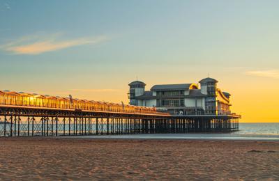 Weston-super-Mare beach and Grand Pier - credit Visit West