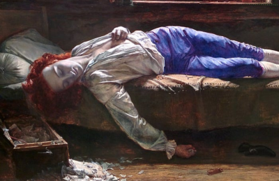 The death of Chatterton painting by Henry Wallis
