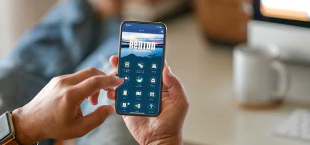 Phone with Visit Renton App