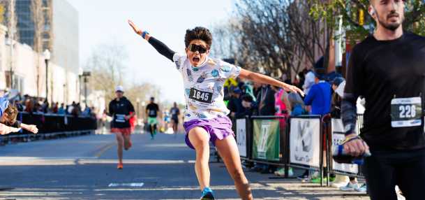 Crossing the Finish Line Bentonville Half Marathon