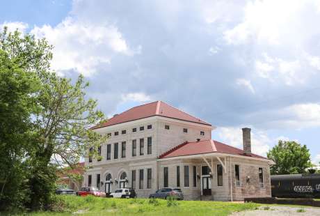 Historic Train Depot in the Columbia Arts District
