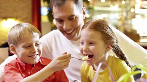 family eating