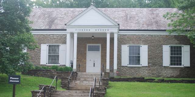 The front of Blue Lick Battlefield State Resort Park