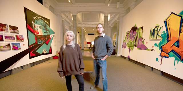 Carnegie Center for Art & History graffiti exhibit.