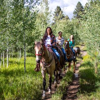 Horseback Riding at Bears Ranch During Summer