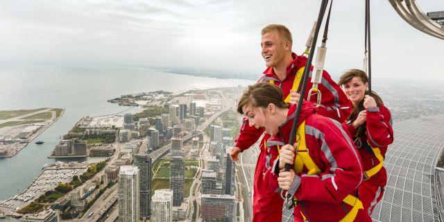The EdgeWalk experience at the CN Tower in Toronto