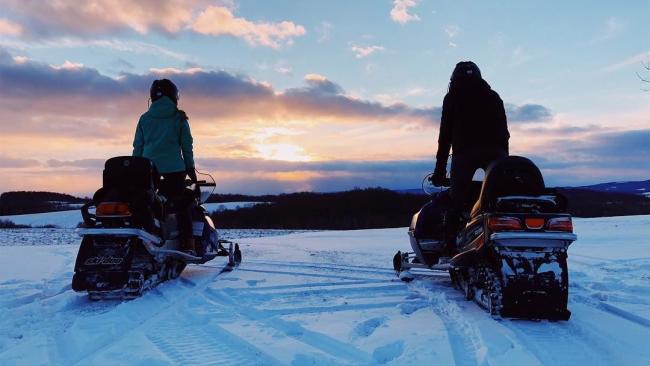 Snowmobiling