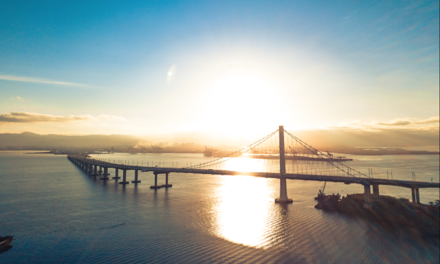 Bay Bridge at sunrise