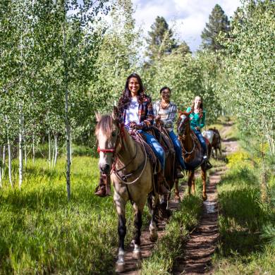 Horseback Riding at Bears Ranch During Summer
