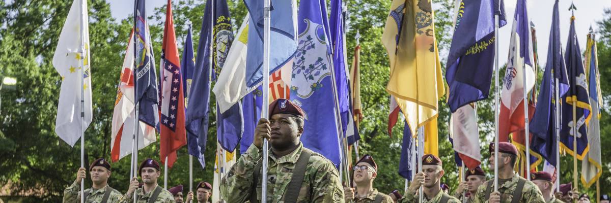 Soldiers and Flags