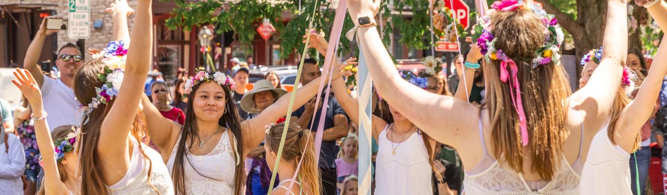 Main Street in Bloom Maypole Dance