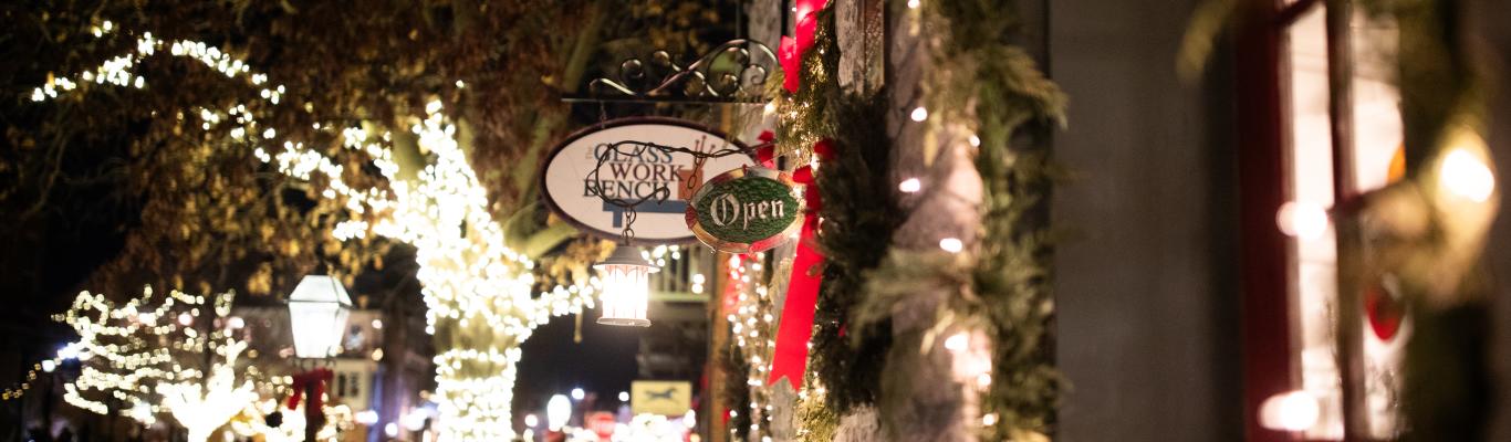 Christmas Lights on Main Street