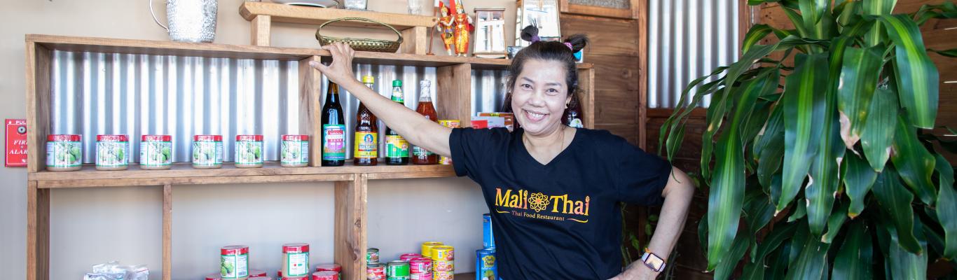 Jackie Rattanawatkul owner of Mali Thai Restaurant in Glen Burnie, Maryland