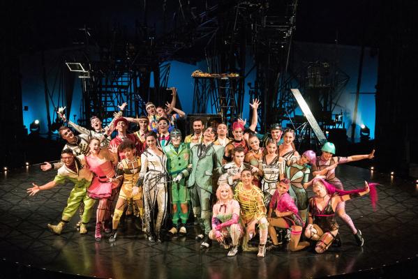 Group image of the performers from Cirque du Soleil BAZZAR