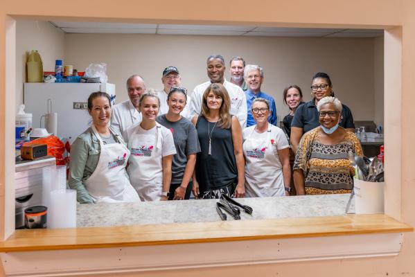 Group photo of the volunteers at the 8th Annual Freedom From Hunger Kickoff