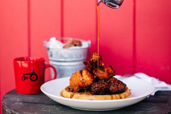 Boon Fly Café chicken and waffles for brunch